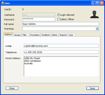 Edit User Group Panel