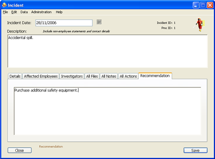 Incident Recommendations Panel