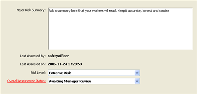Risk Assessment Panel